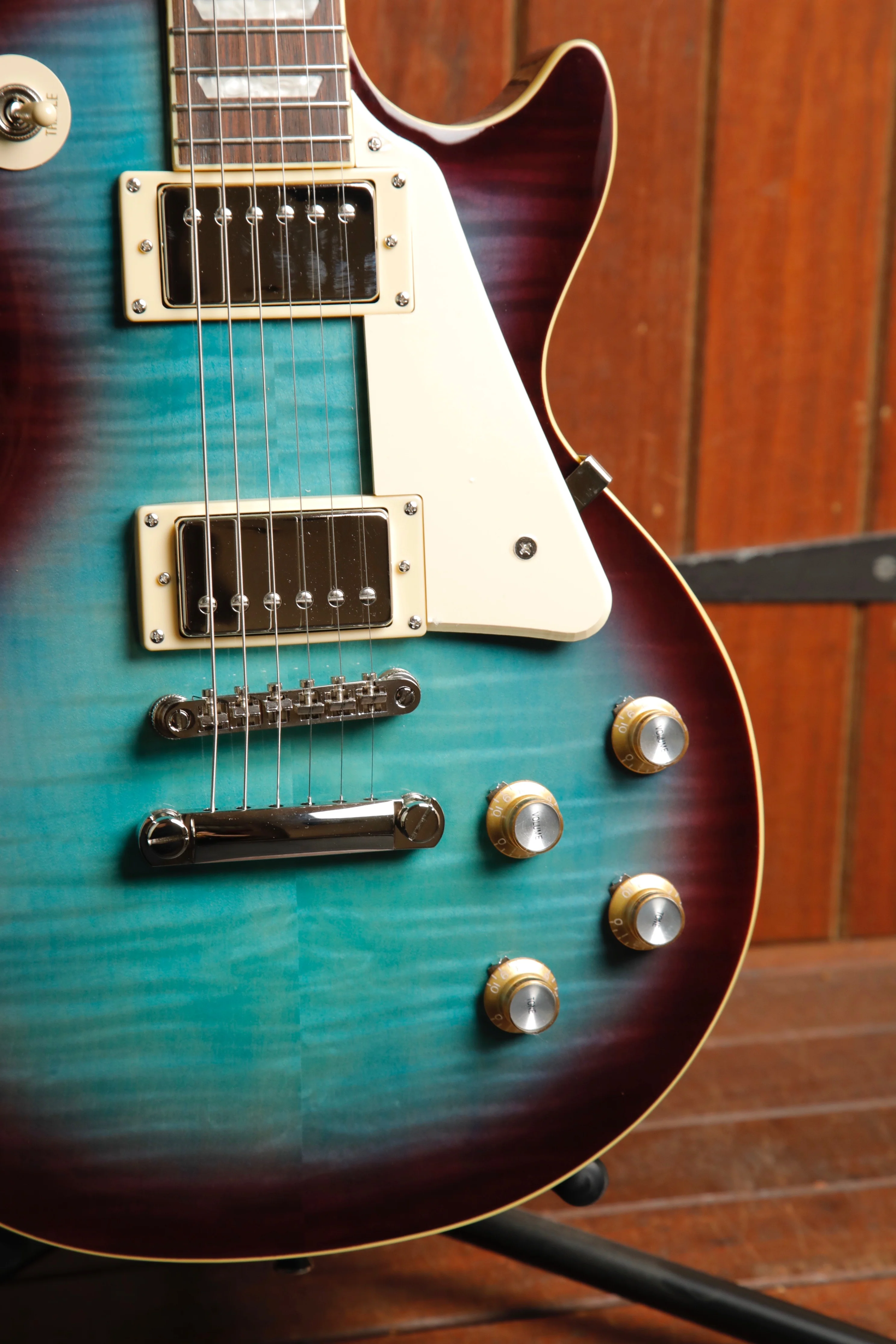 Epiphone Les Paul Standard 60s Figured Blueberry Electric Guitar - Image 6