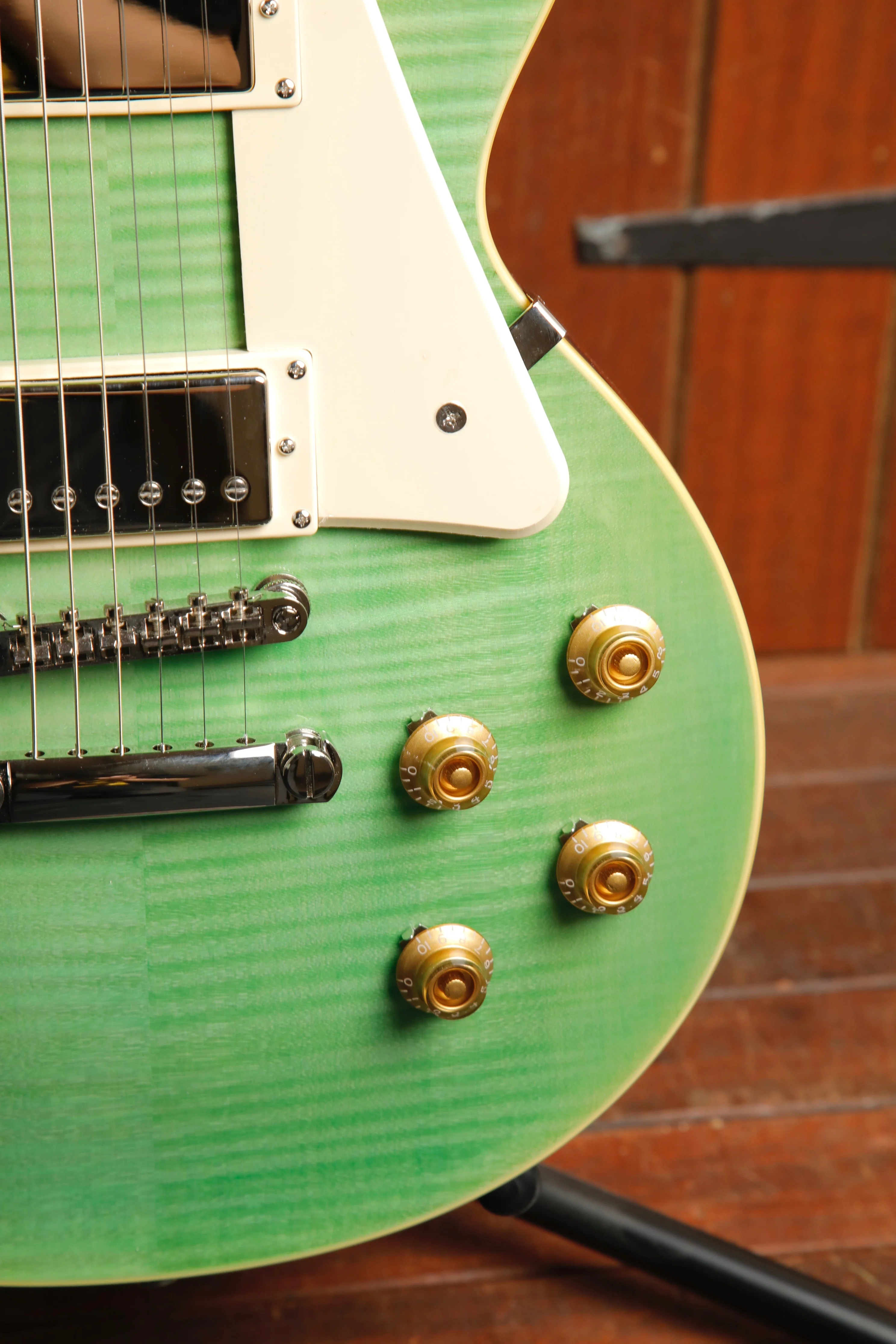 Epiphone Les Paul Standard 50s Figured Seafoam Green Electric Guitar - Image 6
