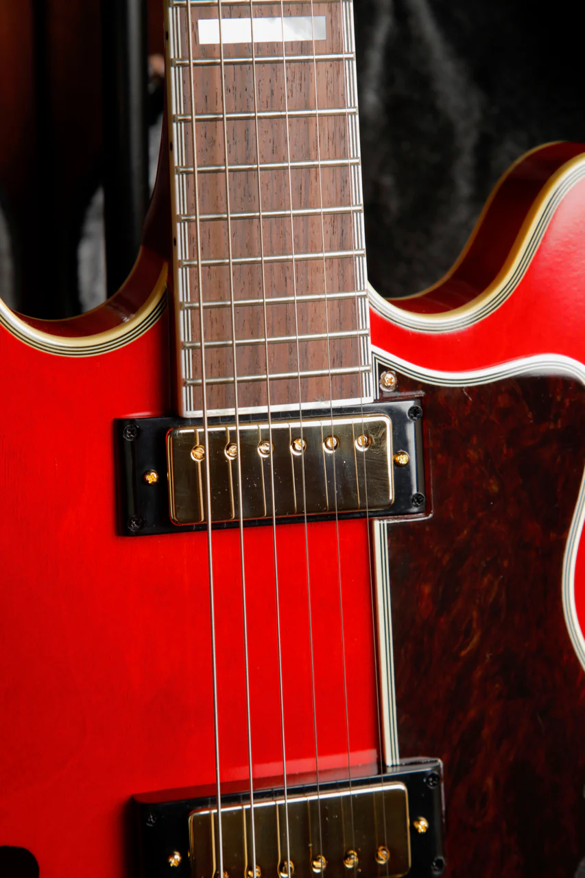 Epiphone Masterbuilt Gem Archer Sheraton Cherry Red Semi-Hollow Electric Guitar - Image 5