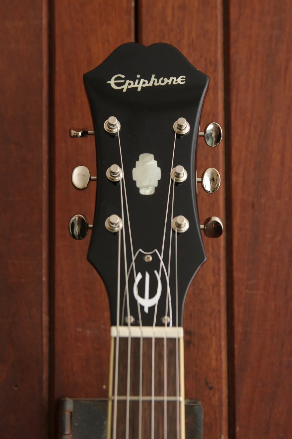 Epiphone Riviera Semi-Hollow Electric Guitar Royal Tan - Image 8