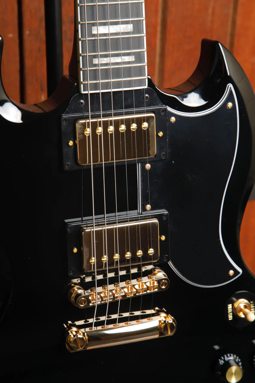 Epiphone SG Custom Ebony Electric Guitar - Image 5