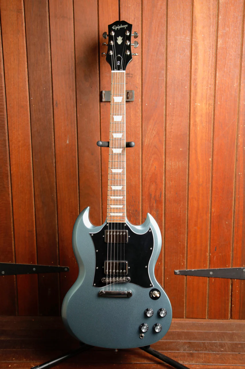 Epiphone SG Standard Pelham Blue Electric Guitar - Image 2