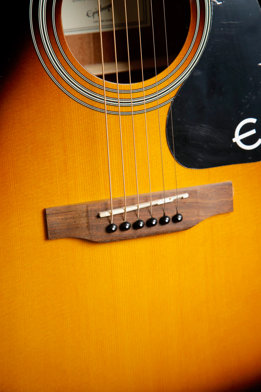 Epiphone Songmaker DR-100 Vintage Sunburst Acoustic Guitar - Image 7