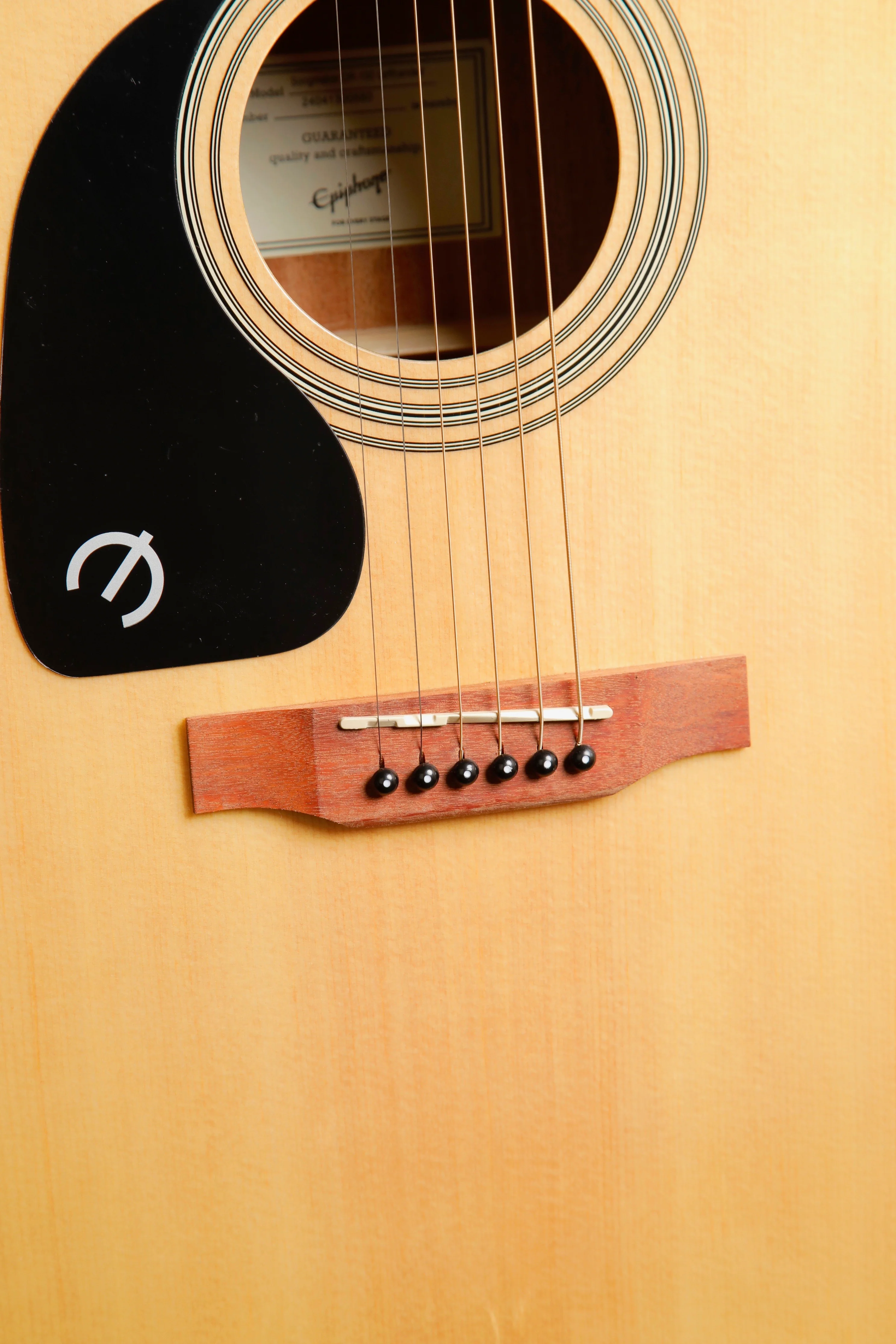 Epiphone Songmaker DR-100 Natural Left Handed Acoustic Guitar - Image 6