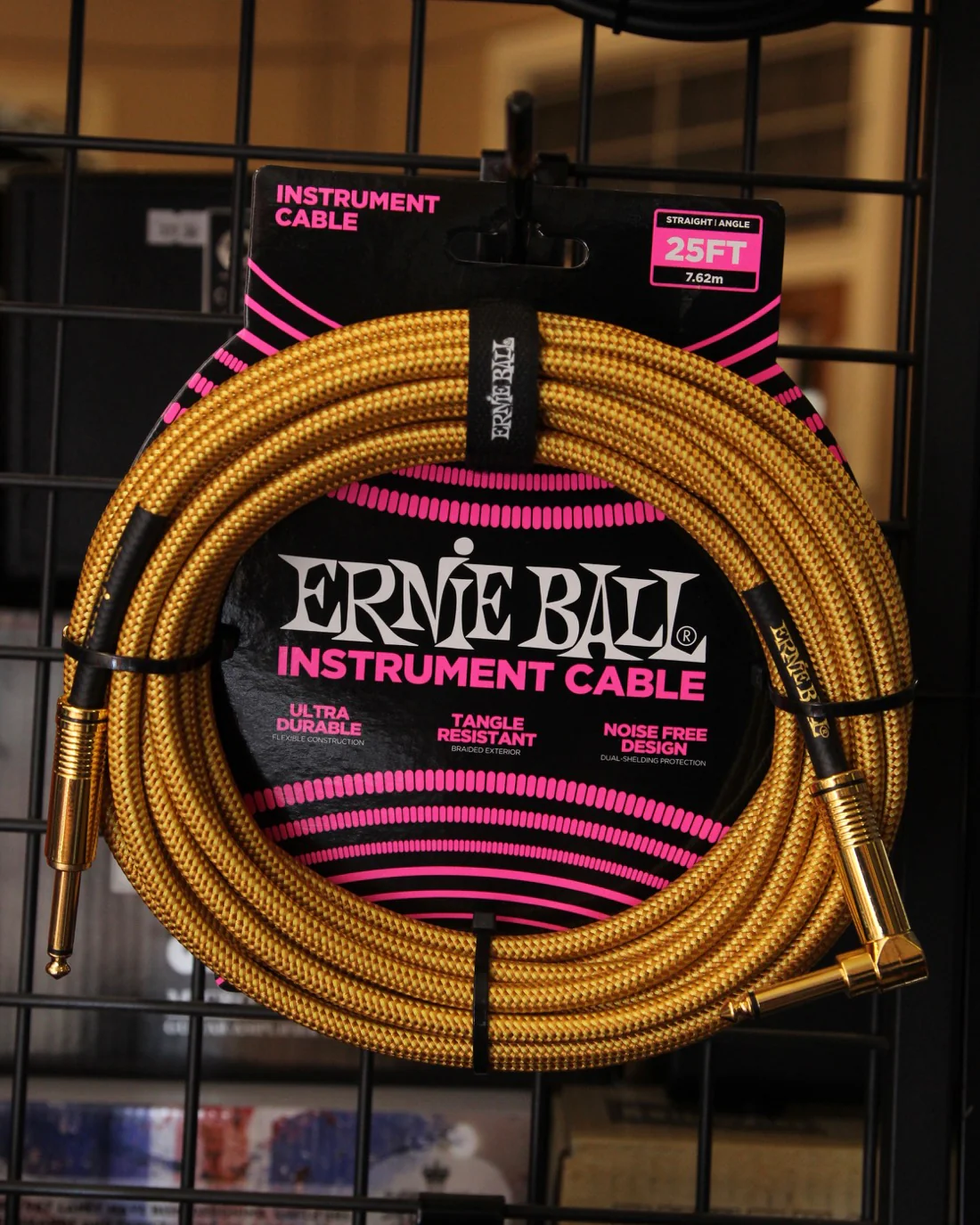 Ernie Ball 25' Heavy Duty Braided Guitar Cable