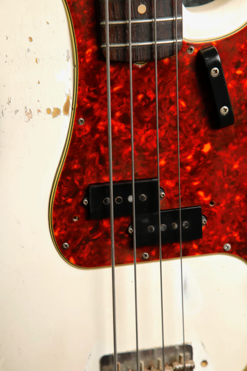 Fender 1963 Precision Bass Olympic White Vintage Pre-Owned - Image 6