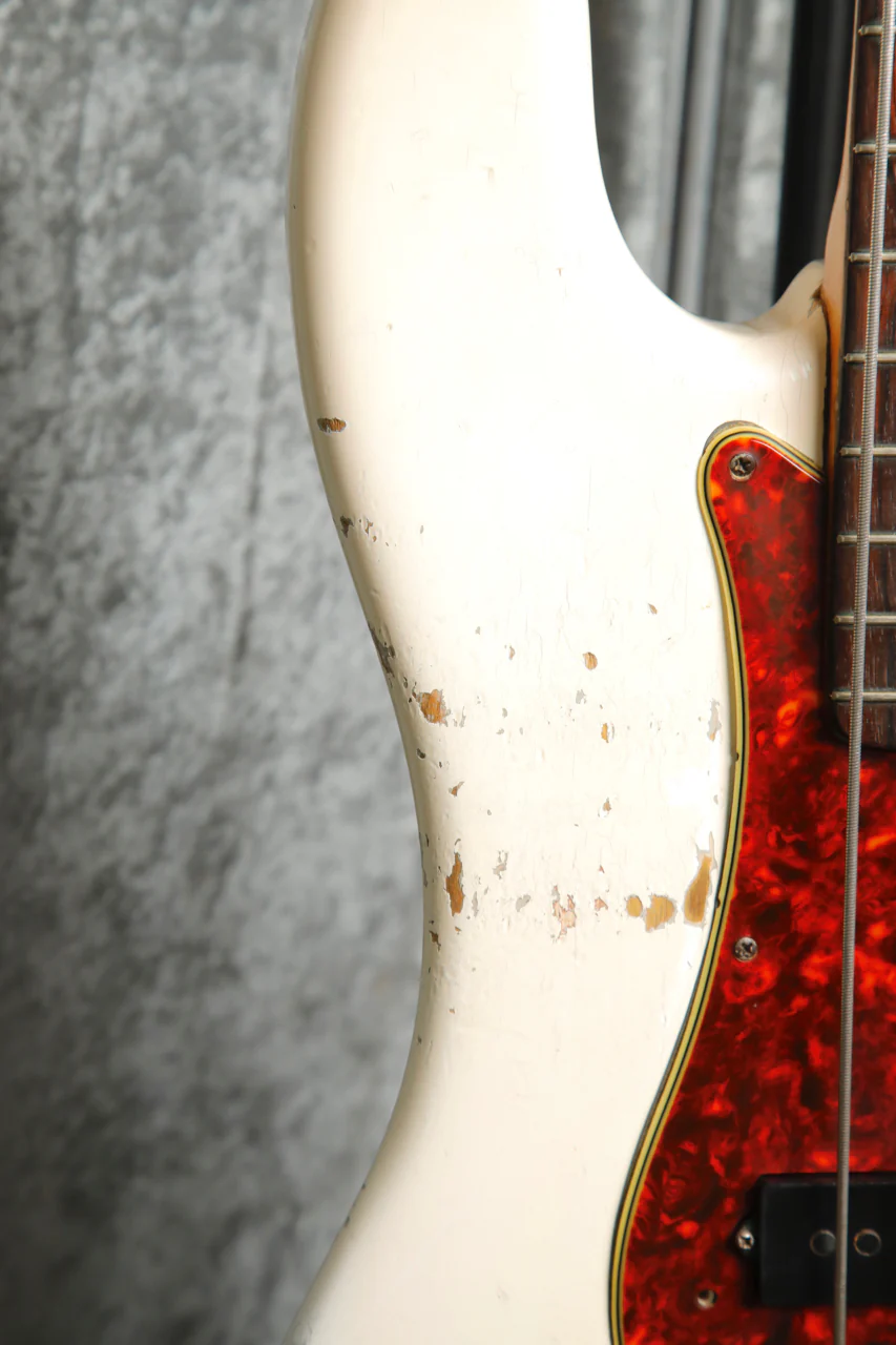 Fender 1963 Precision Bass Olympic White Vintage Pre-Owned - Image 7