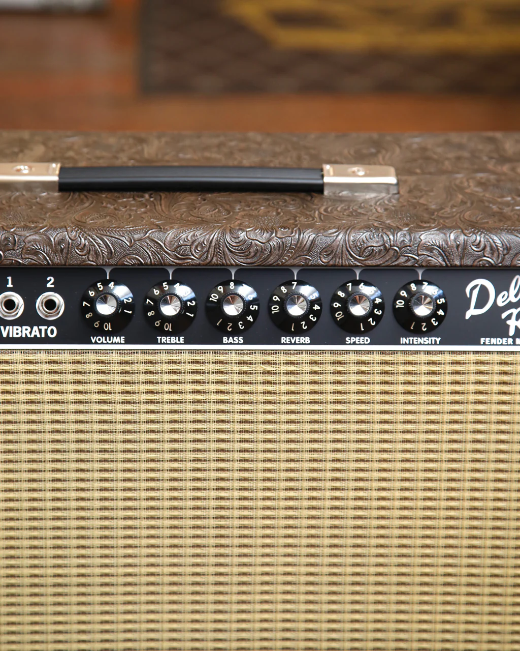 Fender '65 Deluxe Reverb FSR Limited Edition Western Tooled 1x12" Valve Combo Amplifier - Image 3
