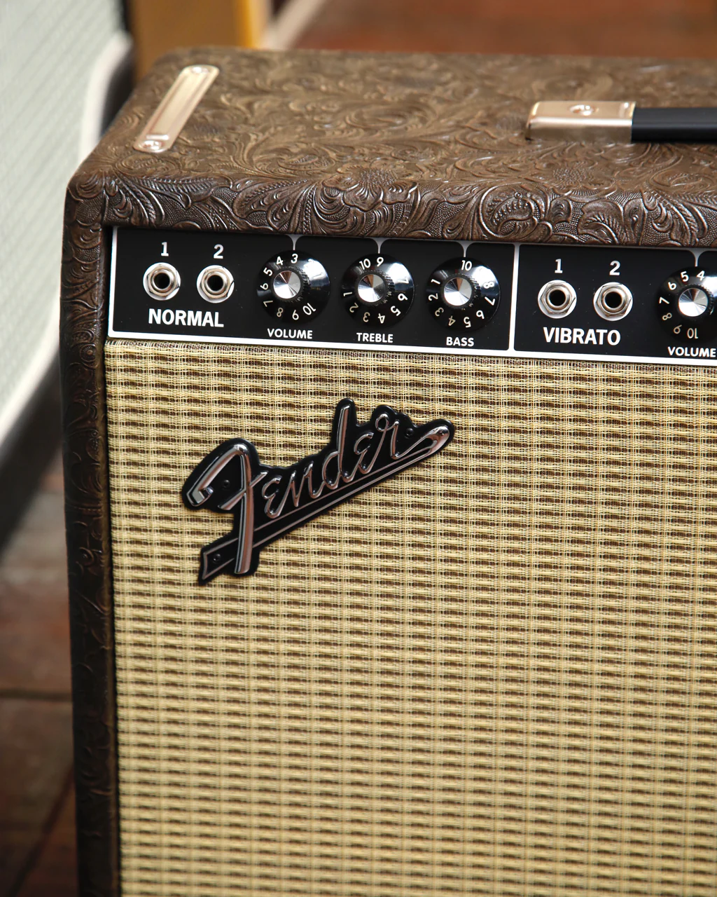 Fender '65 Deluxe Reverb FSR Limited Edition Western Tooled 1x12" Valve Combo Amplifier - Image 4