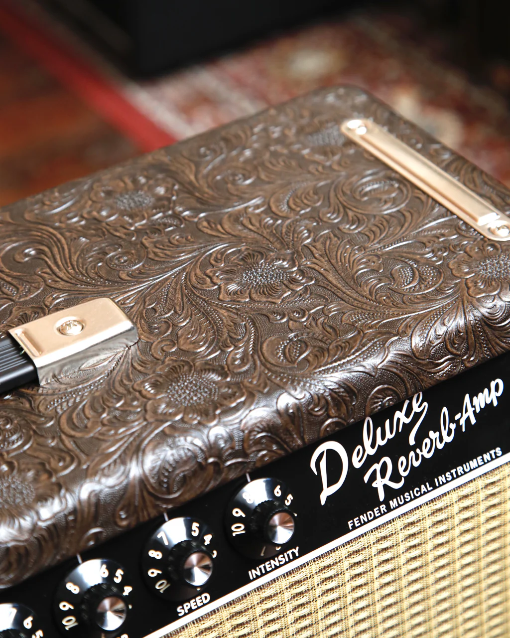 Fender '65 Deluxe Reverb FSR Limited Edition Western Tooled 1x12" Valve Combo Amplifier - Image 5