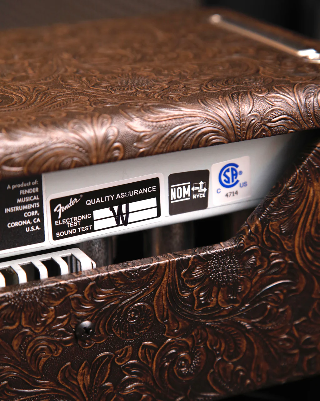 Fender '65 Deluxe Reverb FSR Limited Edition Western Tooled 1x12" Valve Combo Amplifier - Image 6