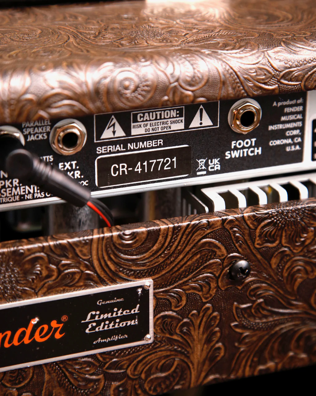 Fender '65 Deluxe Reverb FSR Limited Edition Western Tooled 1x12" Valve Combo Amplifier - Image 7