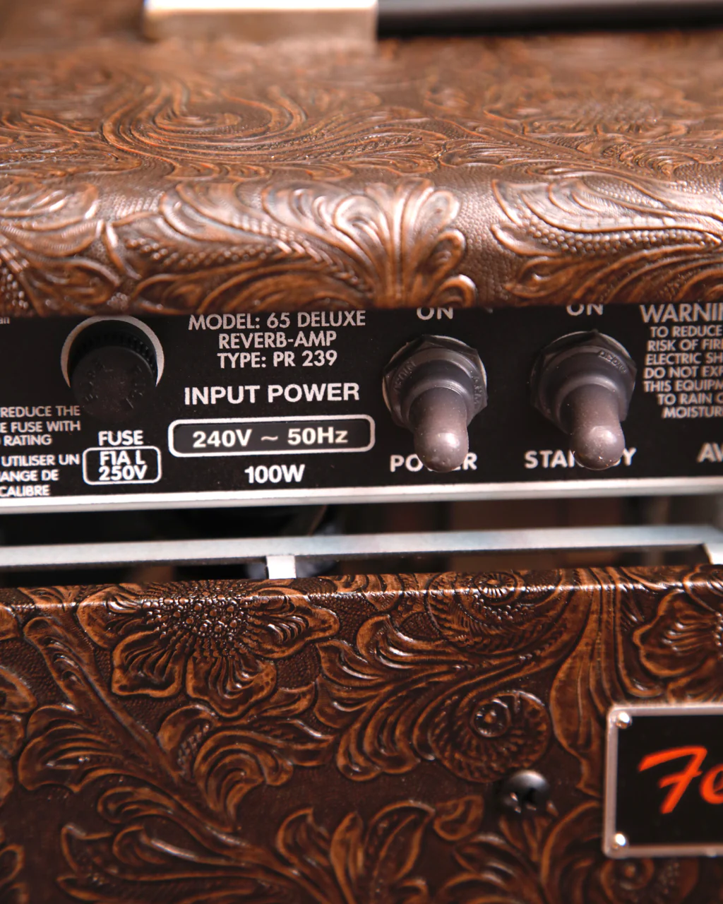 Fender '65 Deluxe Reverb FSR Limited Edition Western Tooled 1x12" Valve Combo Amplifier - Image 8