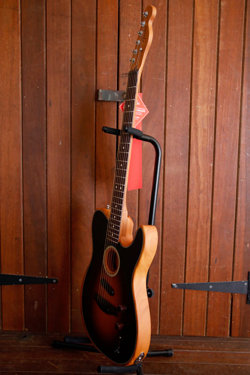 Fender Acoustasonic Player Series Telecaster Electric-Acoustic Shadow Burst - Image 8