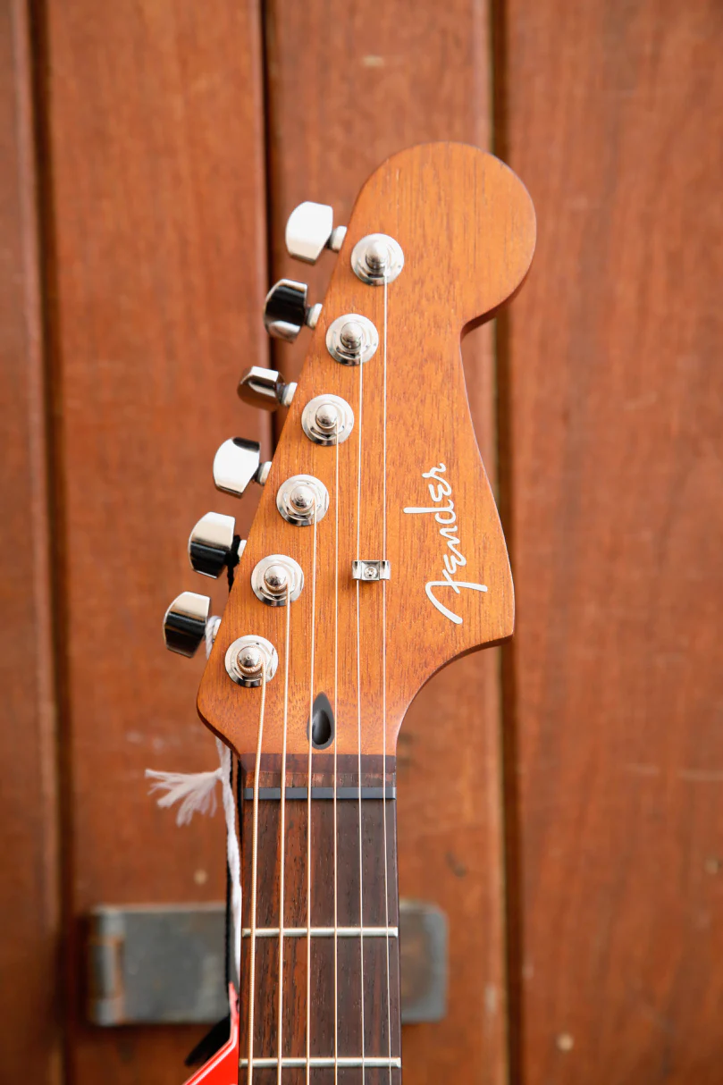 Fender Acoustasonic Standard Jazzmaster Black Acoustic-Electric Guitar - Image 3