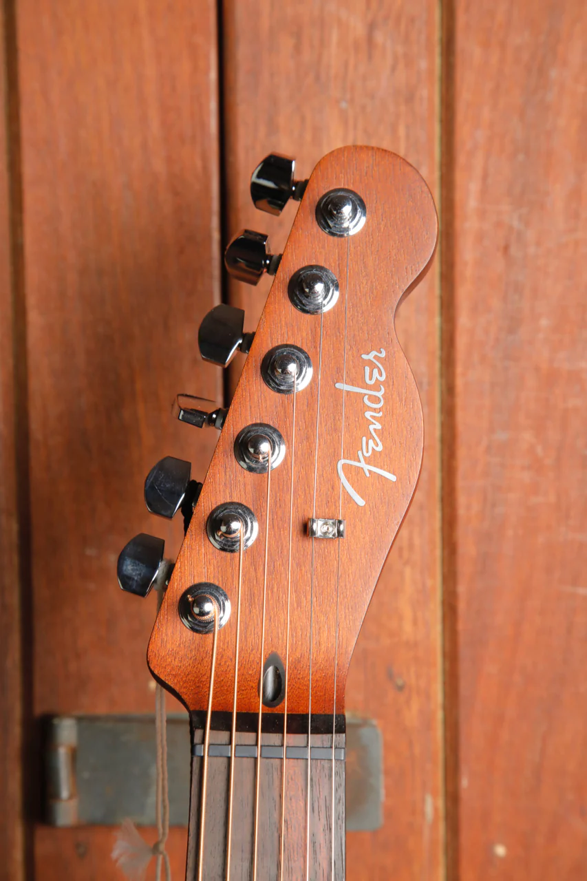 Fender Acoustasonic Standard Telecaster Black Acoustic-Electric Guitar - Image 3