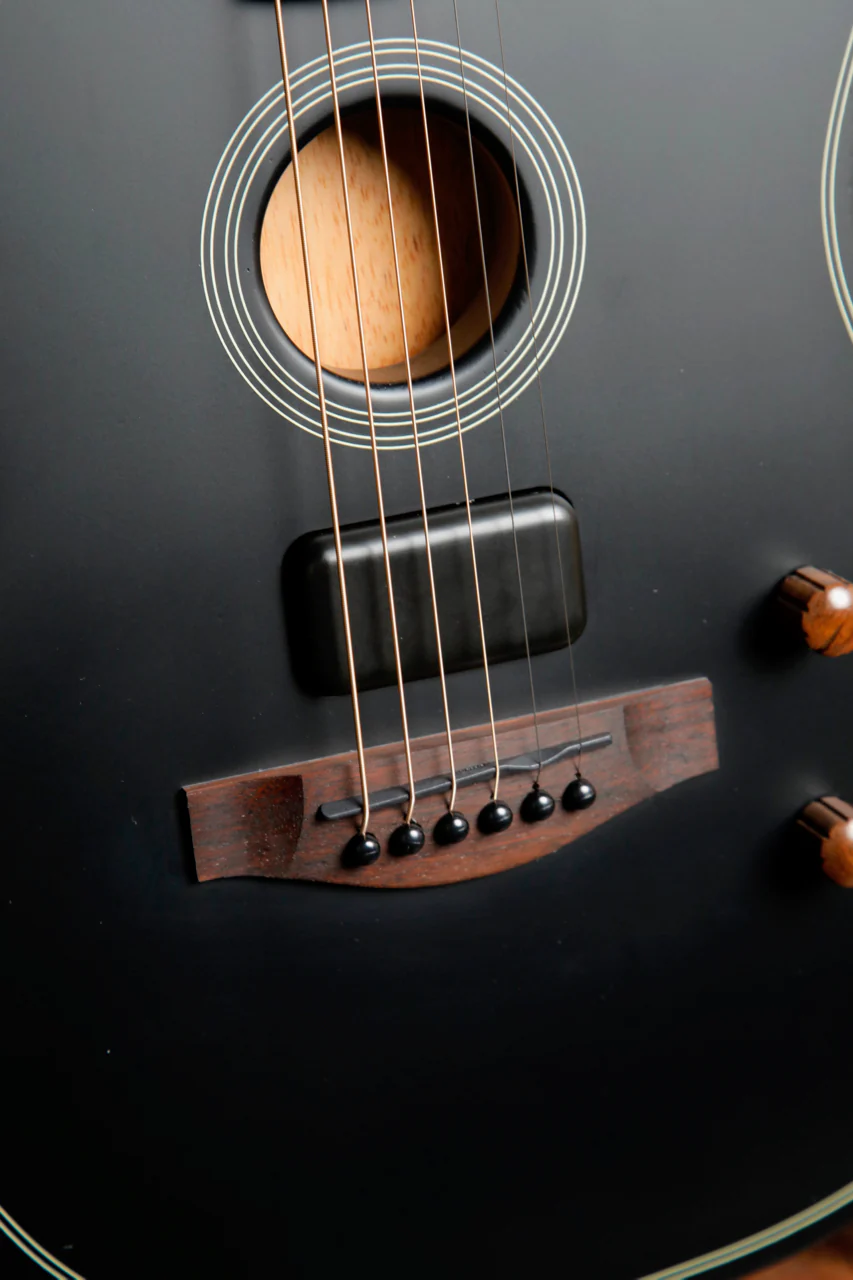 Fender Acoustasonic Standard Telecaster Black Acoustic-Electric Guitar - Image 7