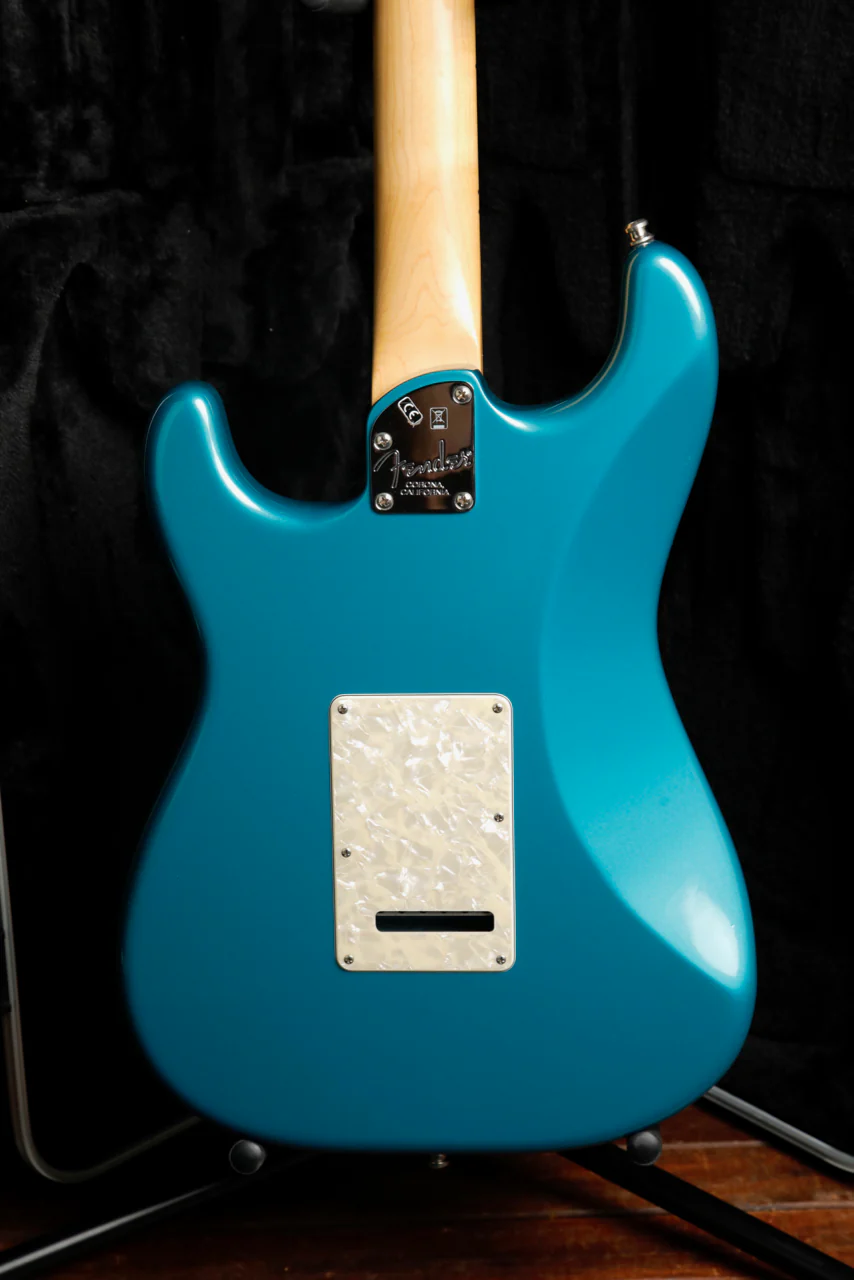 Fender American Elite Stratocaster HSS Shawbucker Electric Guitar Ocean Turquoise 2018 Pre-Owned - Image 13