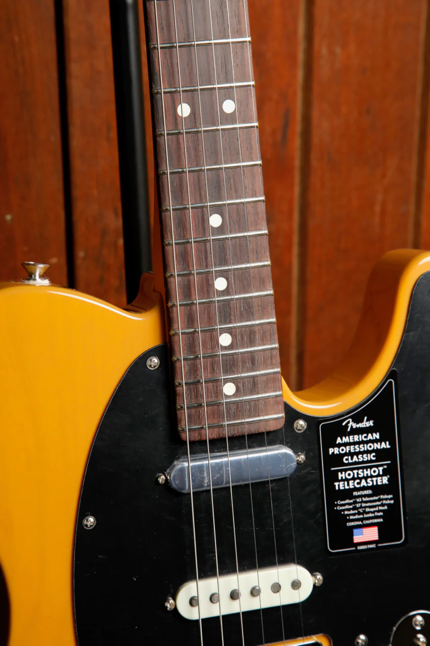 Fender American Professional Classic Hotshot Telecaster Butterscotch Blonde Electric Guitar - Image 5