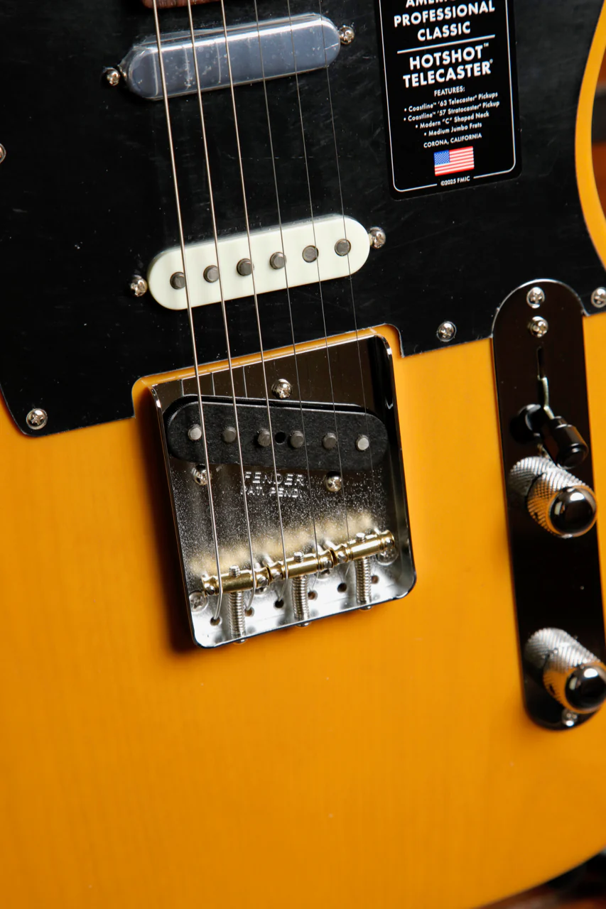 Fender American Professional Classic Hotshot Telecaster Butterscotch Blonde Electric Guitar - Image 7
