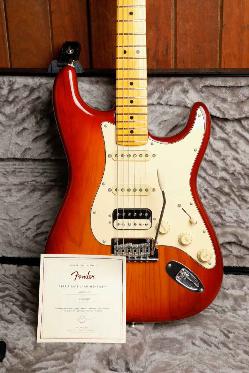 Fender American Professional II Stratocaster HSS Sienna Sunburst Electric Guitar Pre-Owned - Image 18