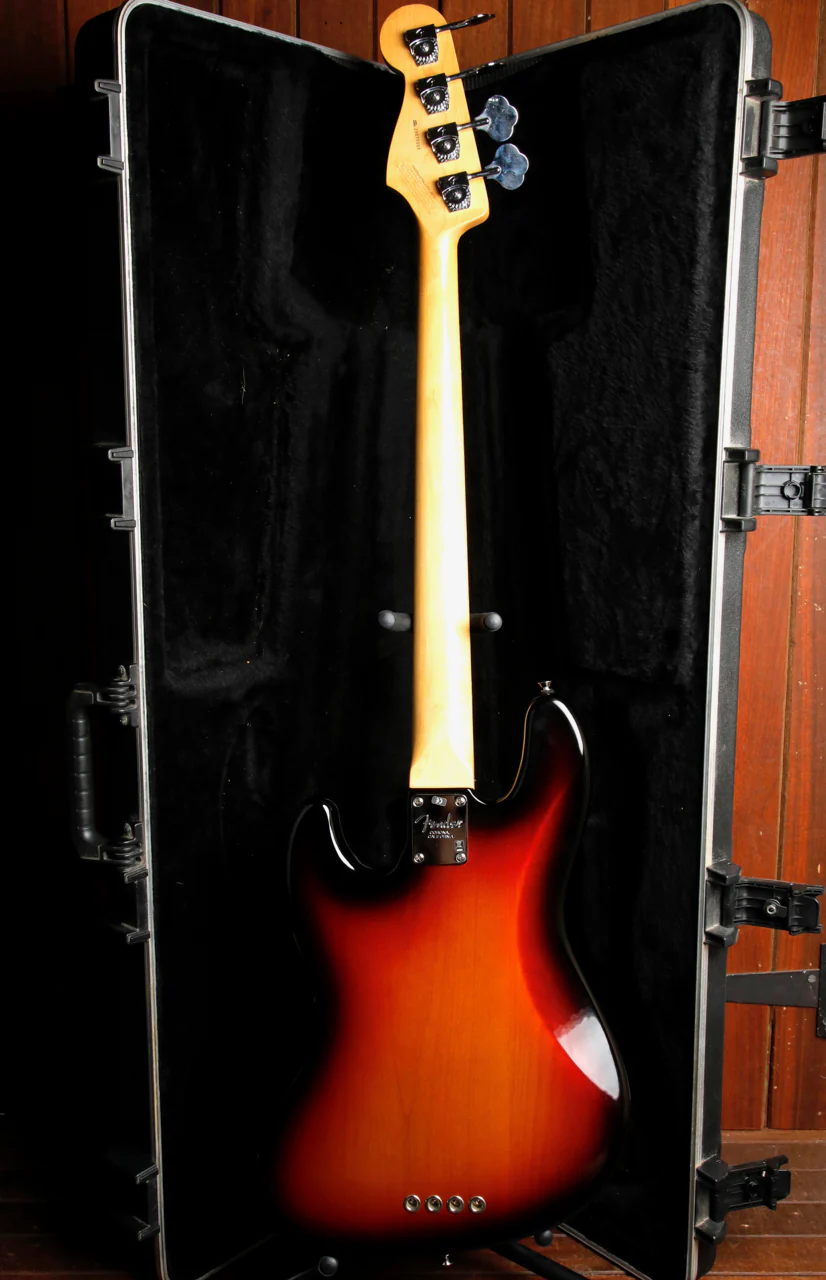 Fender American Standard Jazz Bass 3-Colour Sunburst 2008 Pre-Owned - Image 13