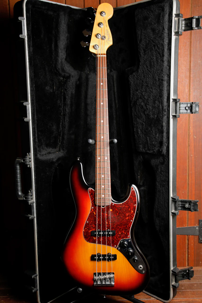 Fender American Standard Jazz Bass 3-Colour Sunburst 2008 Pre-Owned - Image 2