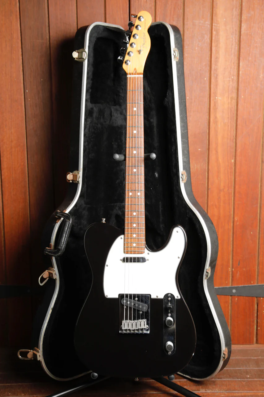 Fender American Standard Telecaster Black Electric Guitar 1995 Pre-Owned - Image 2