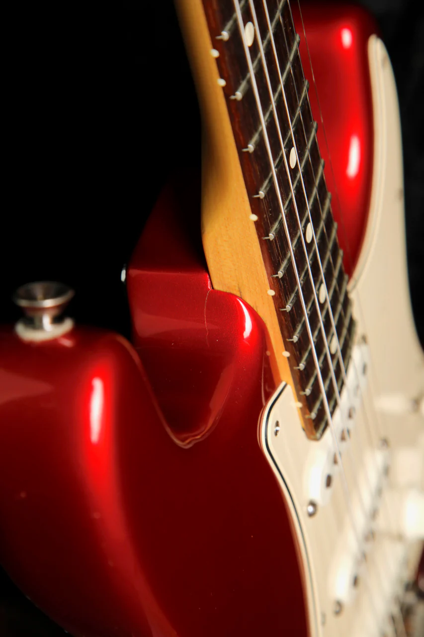 Fender American Stratocaster Candy Apple Red Electric Guitar 2004 Pre-Owned - Image 11