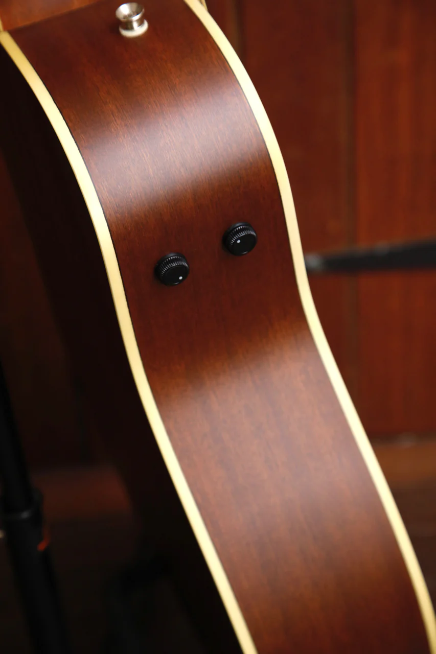 Fender California Player Malibu Fiesta Red Acoustic Guitar - Image 8