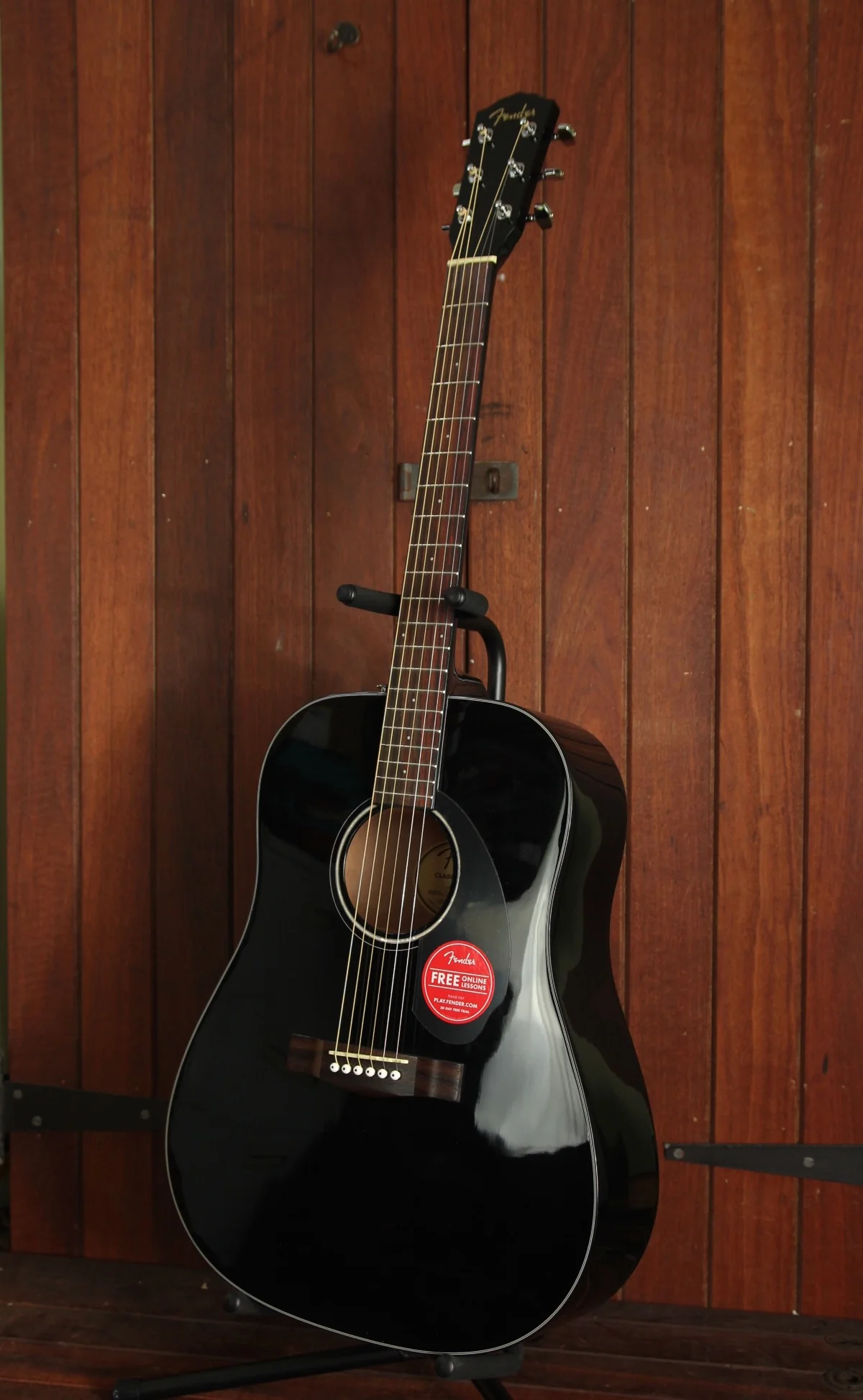 Fender CD-60S Solid Top Dreadnought Spruce Black - Image 3