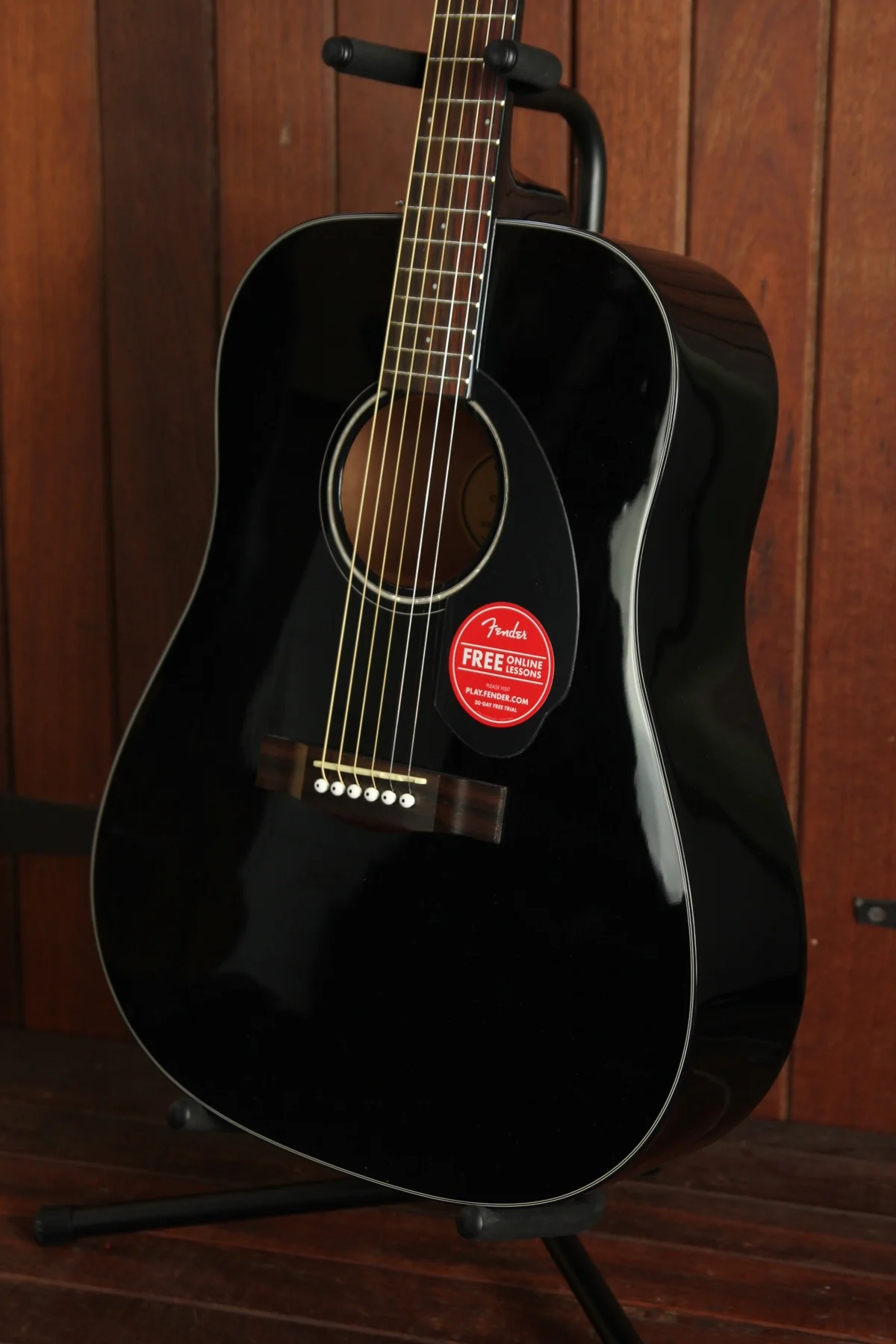 Fender CD-60S Solid Top Dreadnought Spruce Black - Image 4