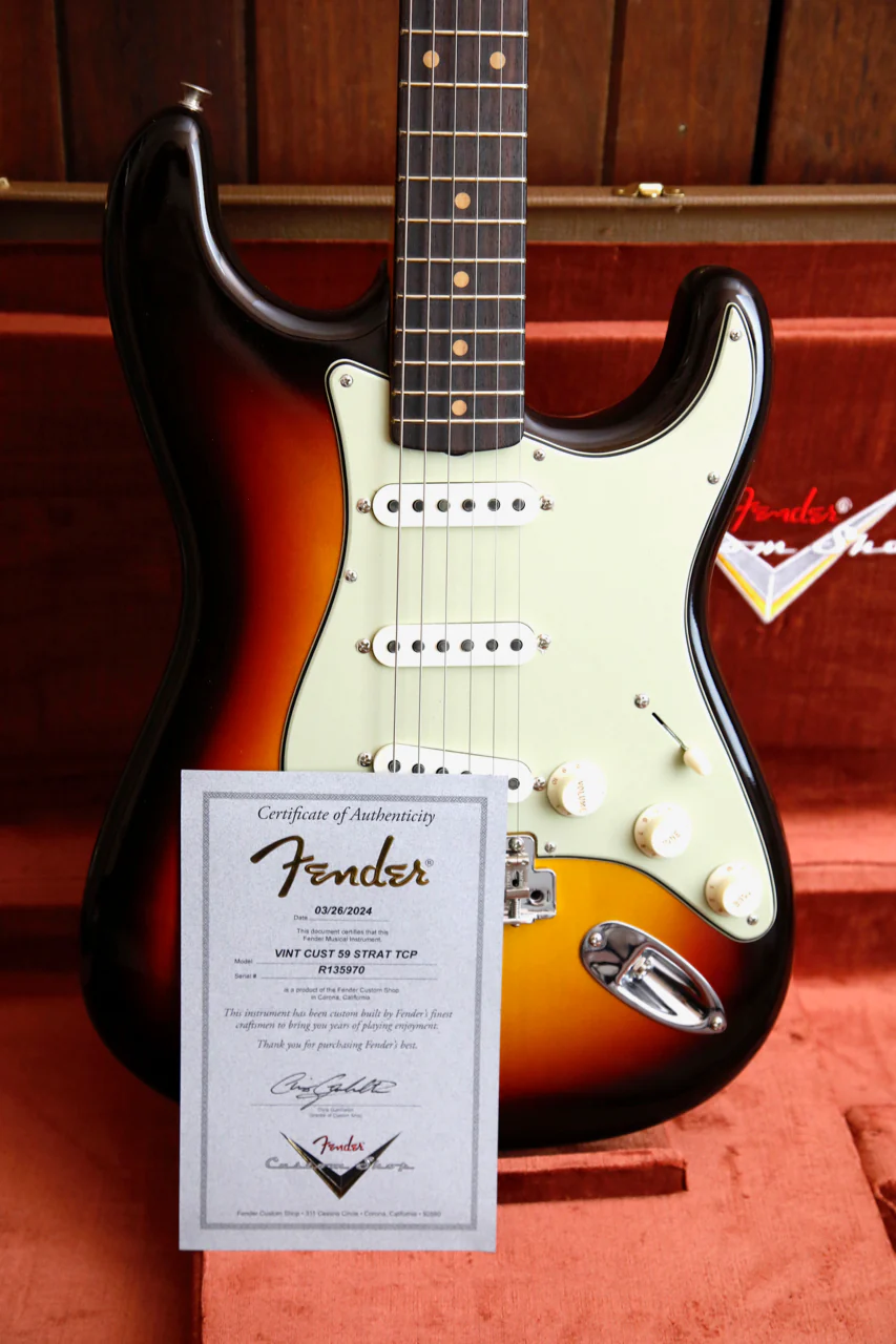 Fender Custom Shop 1959 Stratocaster Limited Edition NOS Chocolate Sunburst - Image 13
