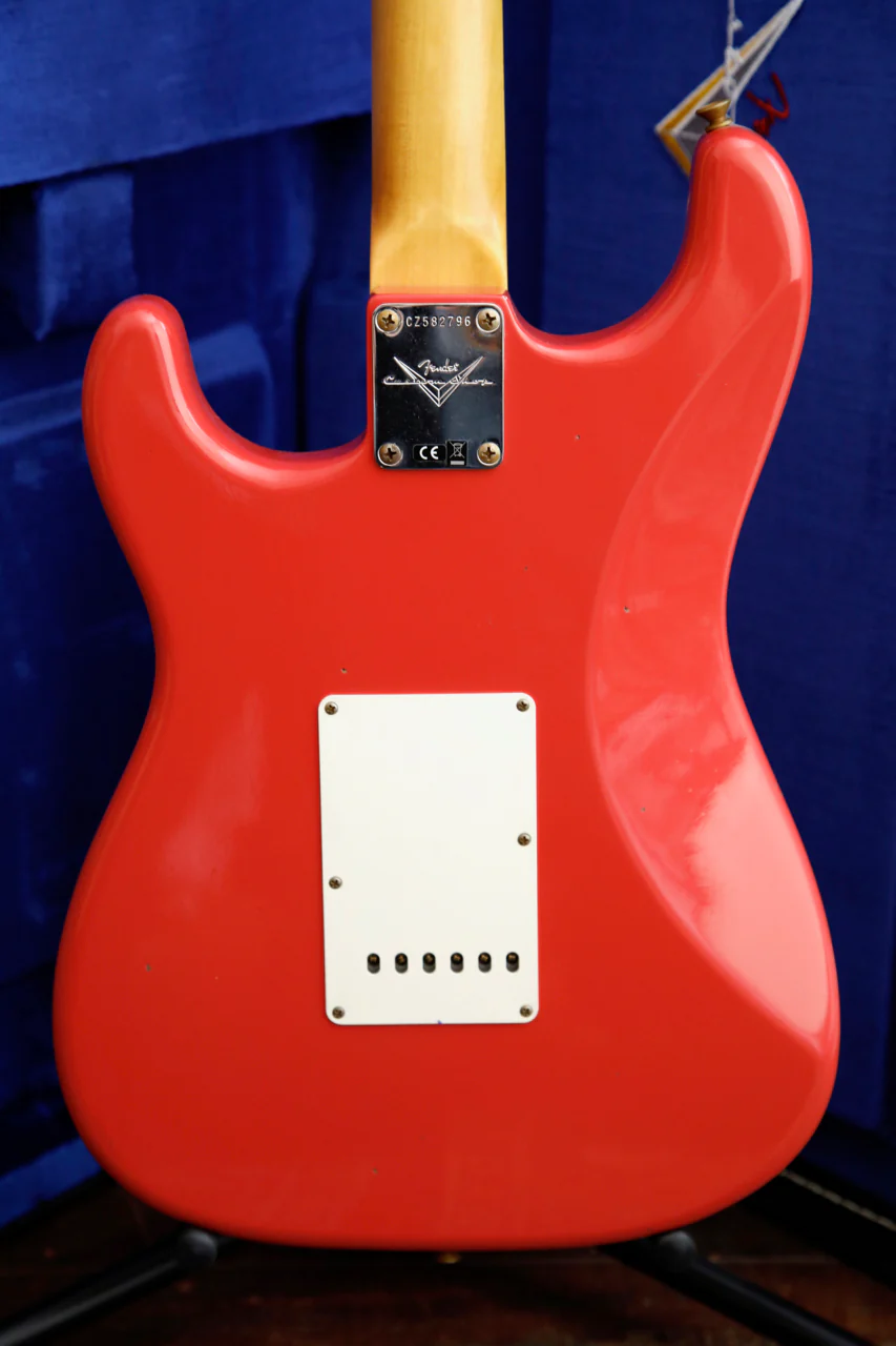 Fender Custom Shop 1964 Stratocaster Journeyman Aged Fiesta Red Electric Guitar - Image 12