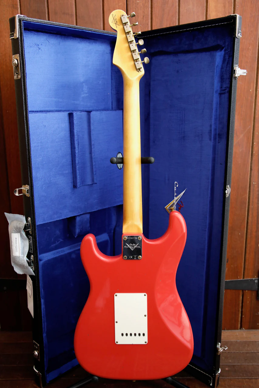 Fender Custom Shop 1964 Stratocaster Journeyman Aged Fiesta Red Electric Guitar - Image 13