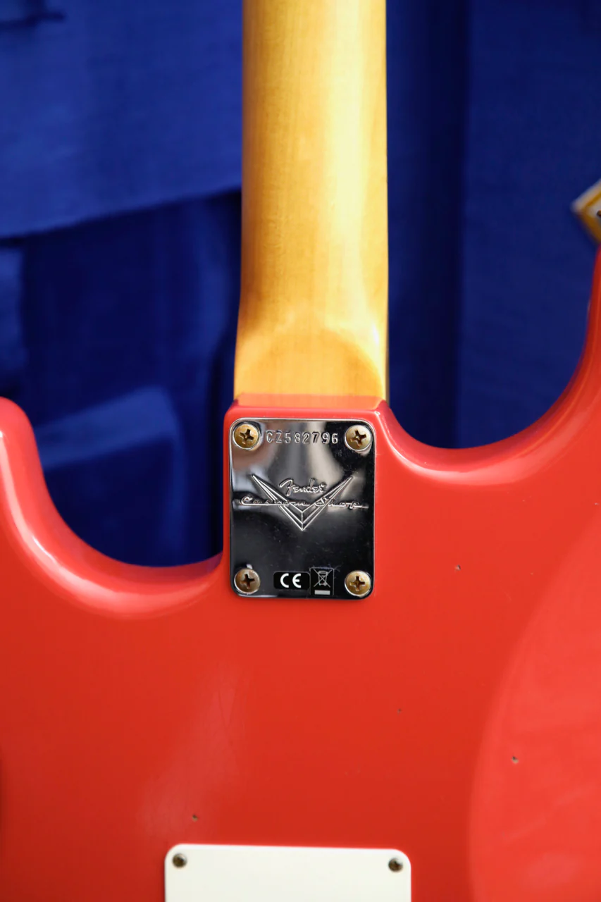 Fender Custom Shop 1964 Stratocaster Journeyman Aged Fiesta Red Electric Guitar - Image 16