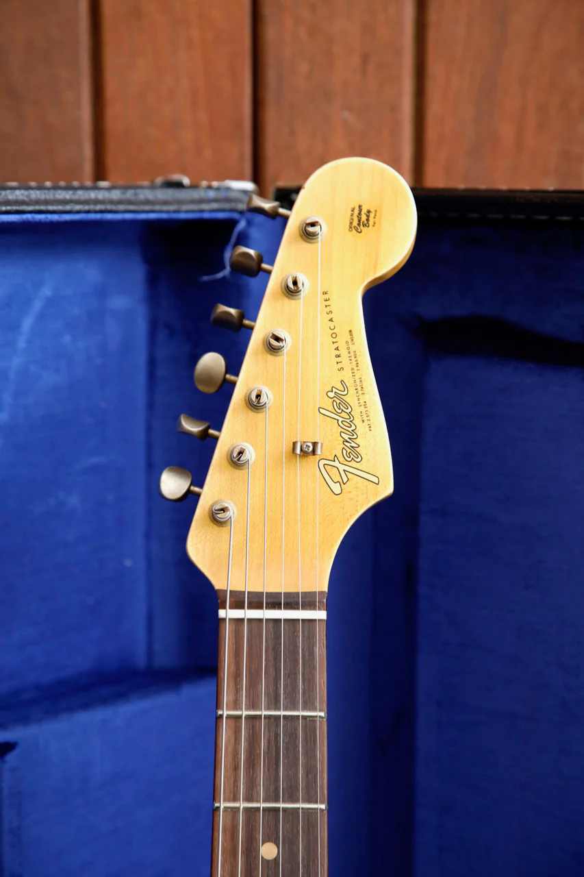 Fender Custom Shop 1964 Stratocaster Journeyman Aged Fiesta Red Electric Guitar - Image 3