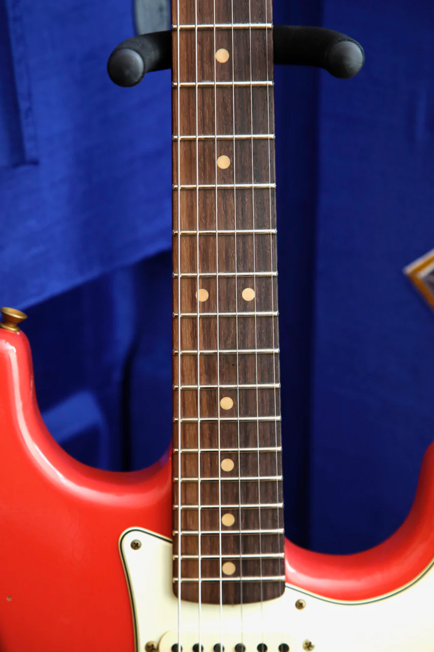 Fender Custom Shop 1964 Stratocaster Journeyman Aged Fiesta Red Electric Guitar - Image 5