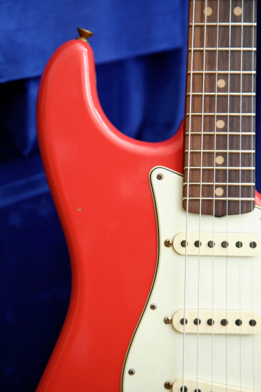 Fender Custom Shop 1964 Stratocaster Journeyman Aged Fiesta Red Electric Guitar - Image 7