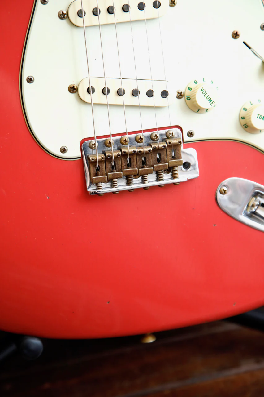 Fender Custom Shop 1964 Stratocaster Journeyman Aged Fiesta Red Electric Guitar - Image 8