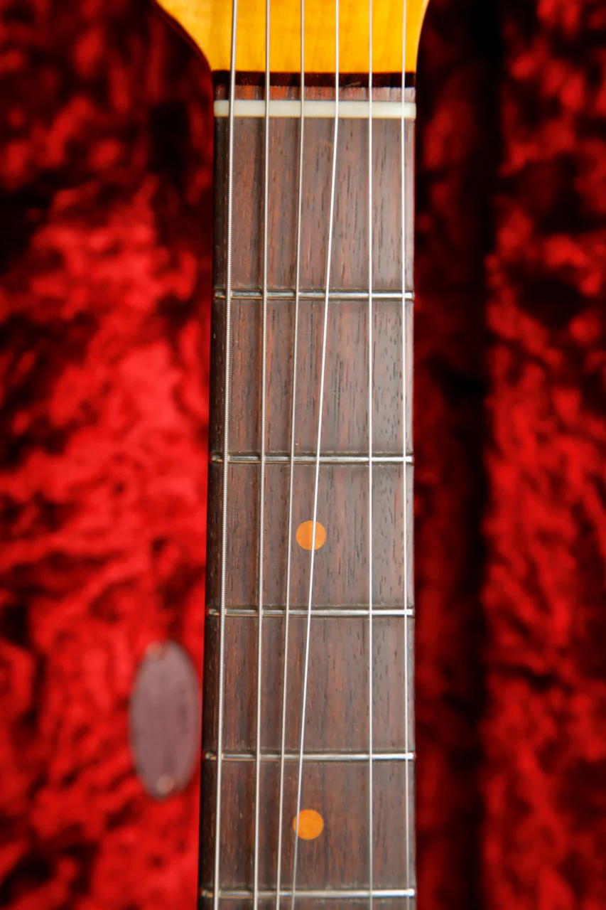 Fender Custom Shop 1964 Stratocaster Journeyman Aged Fiesta Red Electric Guitar Pre-Owned - Image 4