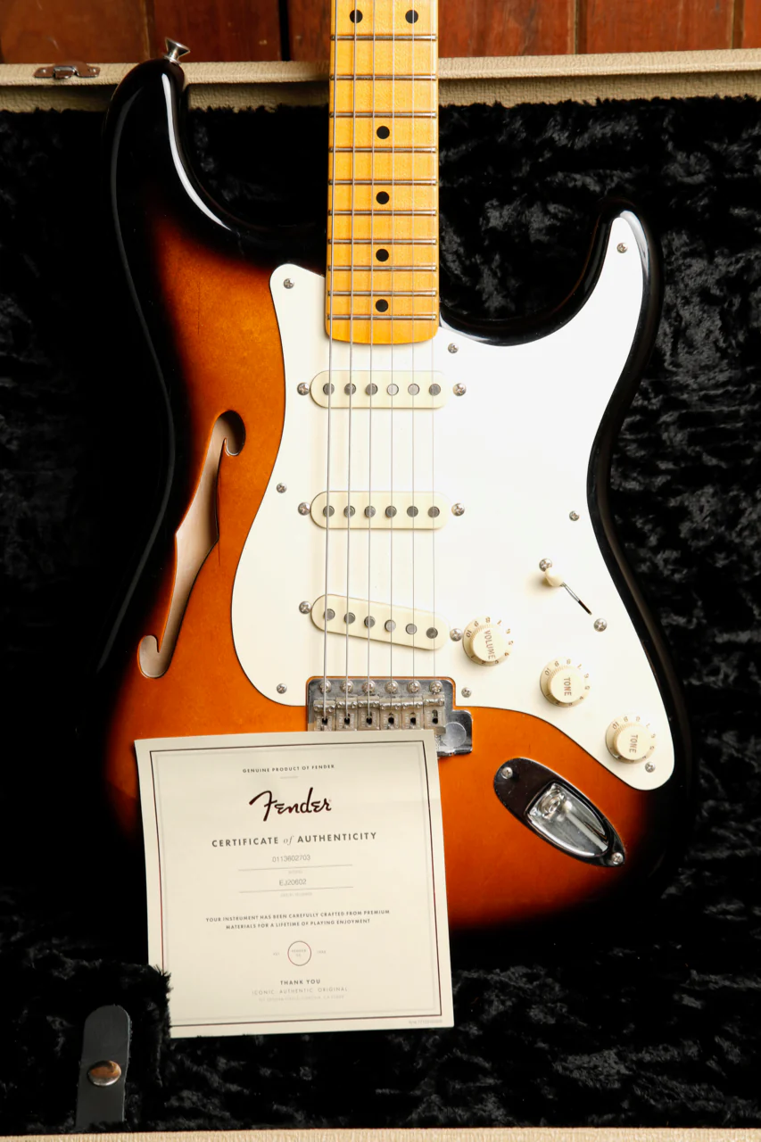 Fender Eric Johnson Signature Stratocaster Thinline Electric Guitar 2018 Pre-Owned - Image 18