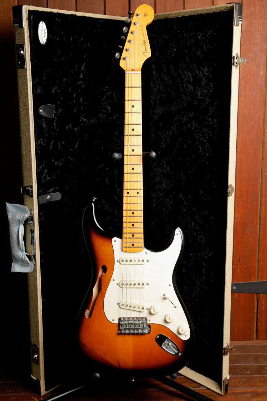 Fender Eric Johnson Signature Stratocaster Thinline Electric Guitar 2018 Pre-Owned - Image 2