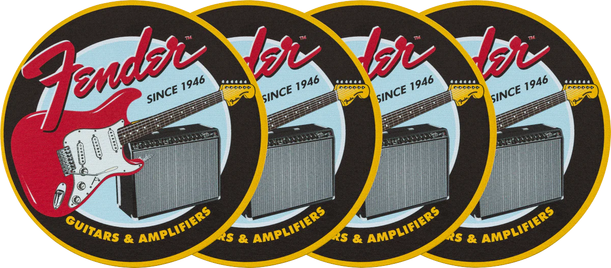 Fender Guitars & Amps Coaster Set - Image 4