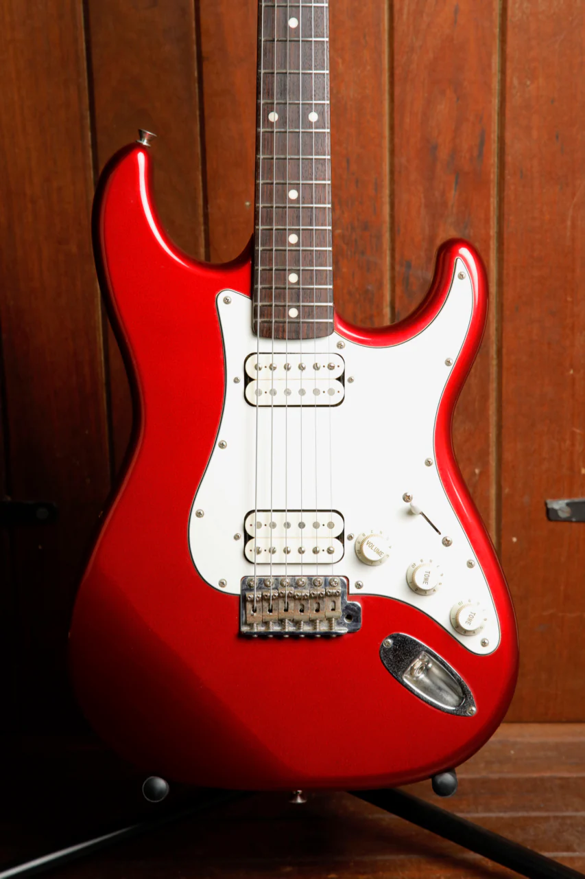 Fender Japan ST-43HM Stratocaster Candy Apple Red Electric Guitar 2004 Pre-Owned
