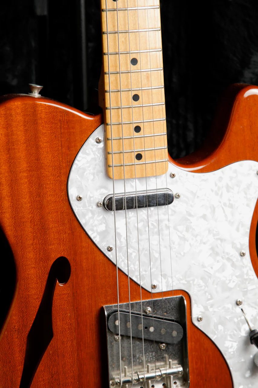 Fender Japan TN70 Mahogany Telecaster Thinline Electric Guitar 2014 Pre-Owned - Image 5