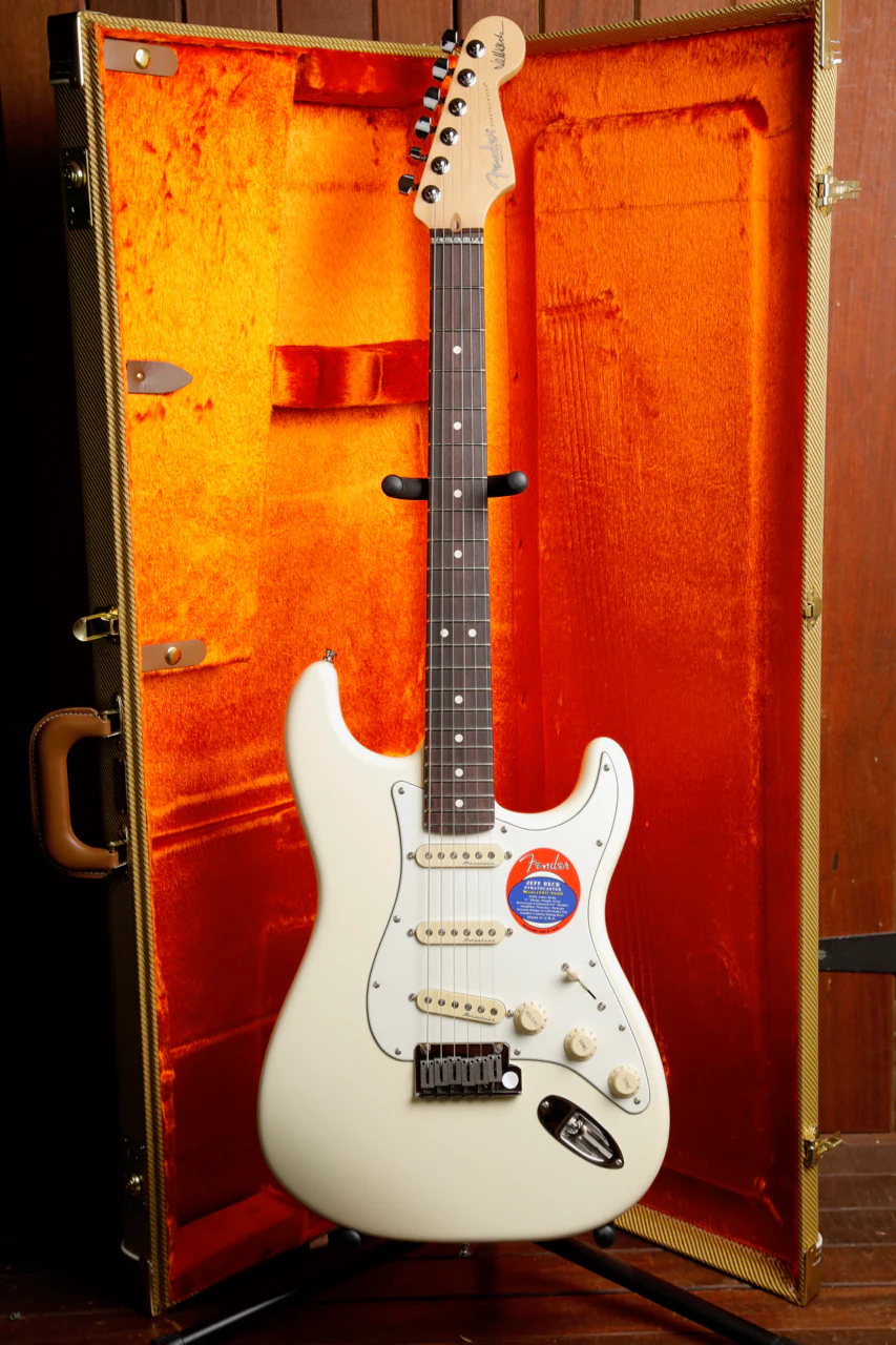 Fender Jeff Beck Stratocaster Olympic White Electric Guitar 2025 Pre-Owned - Image 2