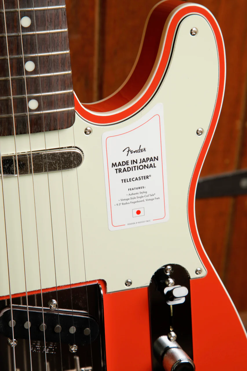 Fender Made in Japan Traditional '60s Telecaster Custom Fiesta Red Electric Guitar - Image 6