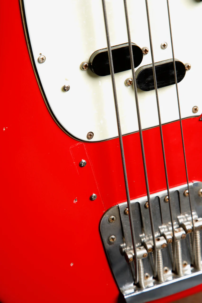 Fender Mustang Bass Guitar Torino Red Vintage 1966 Pre-Owned - Image 7