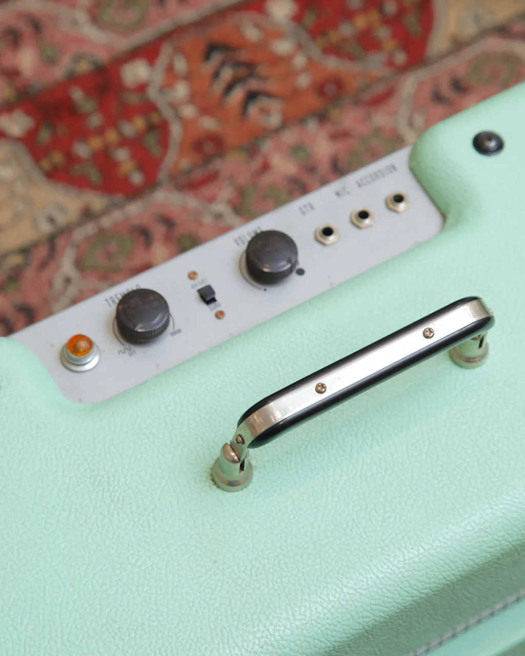 Fender Pawn Shop Special Excelsior 13W 1x15" Sea Foam Green Valve Guitar Combo Pre-Owned - Image 5